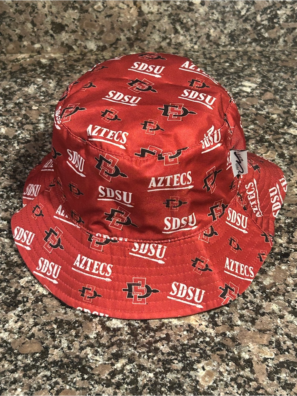 San Diego State University Aztecs Reversible Red Black Bucket Hat 2024 SGA SDSU